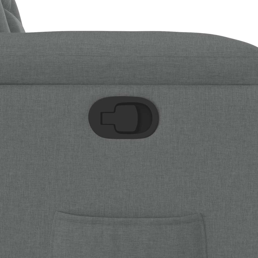 Fauteuil inclinable Gris foncé Tissu