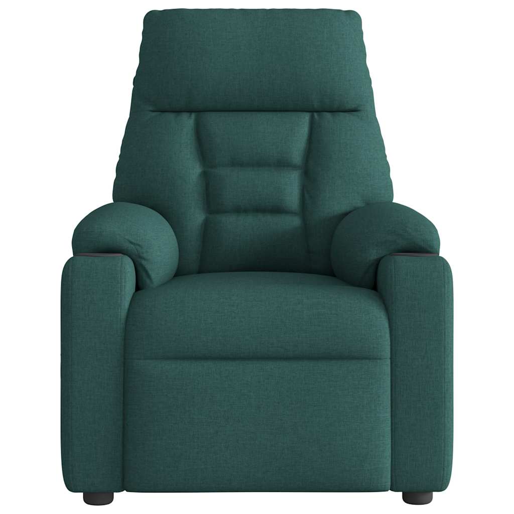 Fauteuil inclinable Vert foncé Tissu