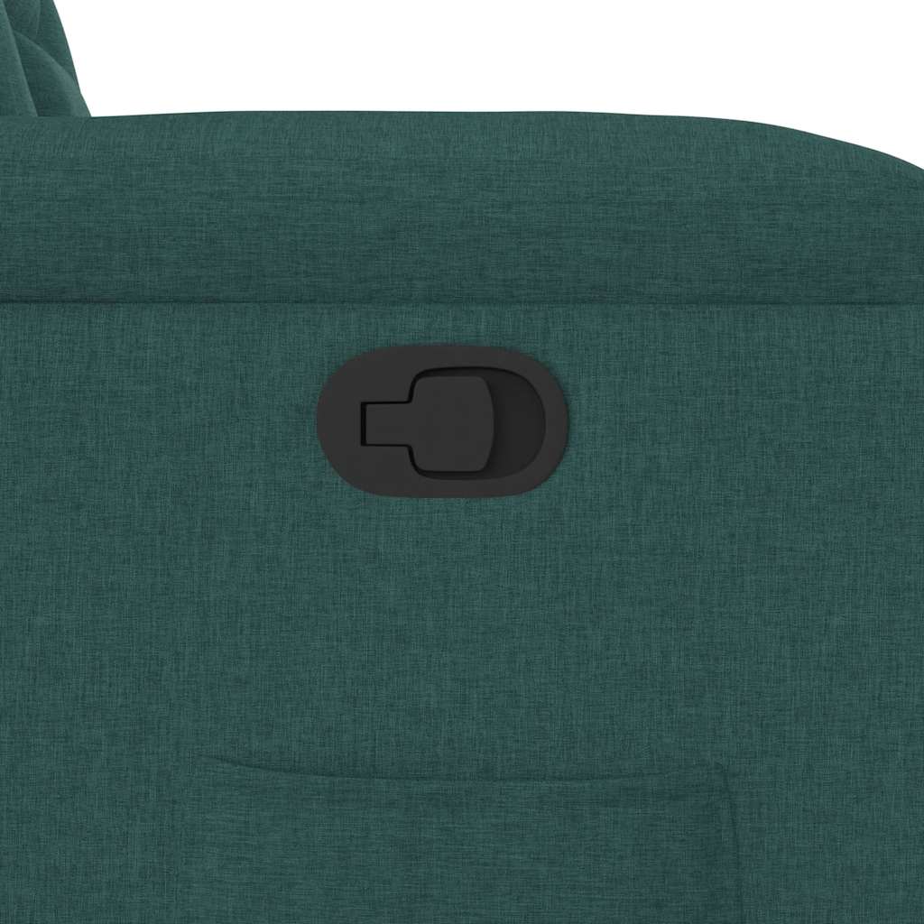 Fauteuil inclinable Vert foncé Tissu