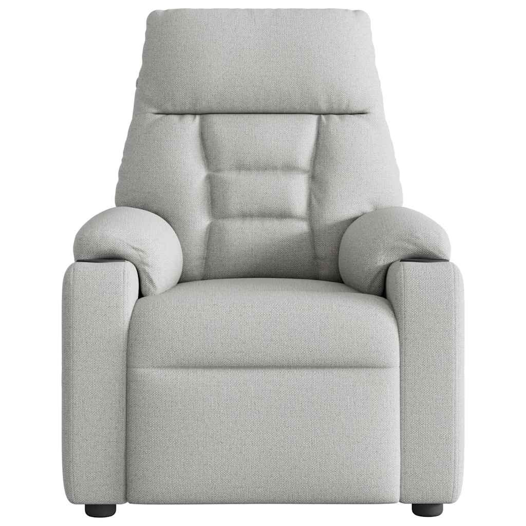 Fauteuil inclinable gris nuage tissu