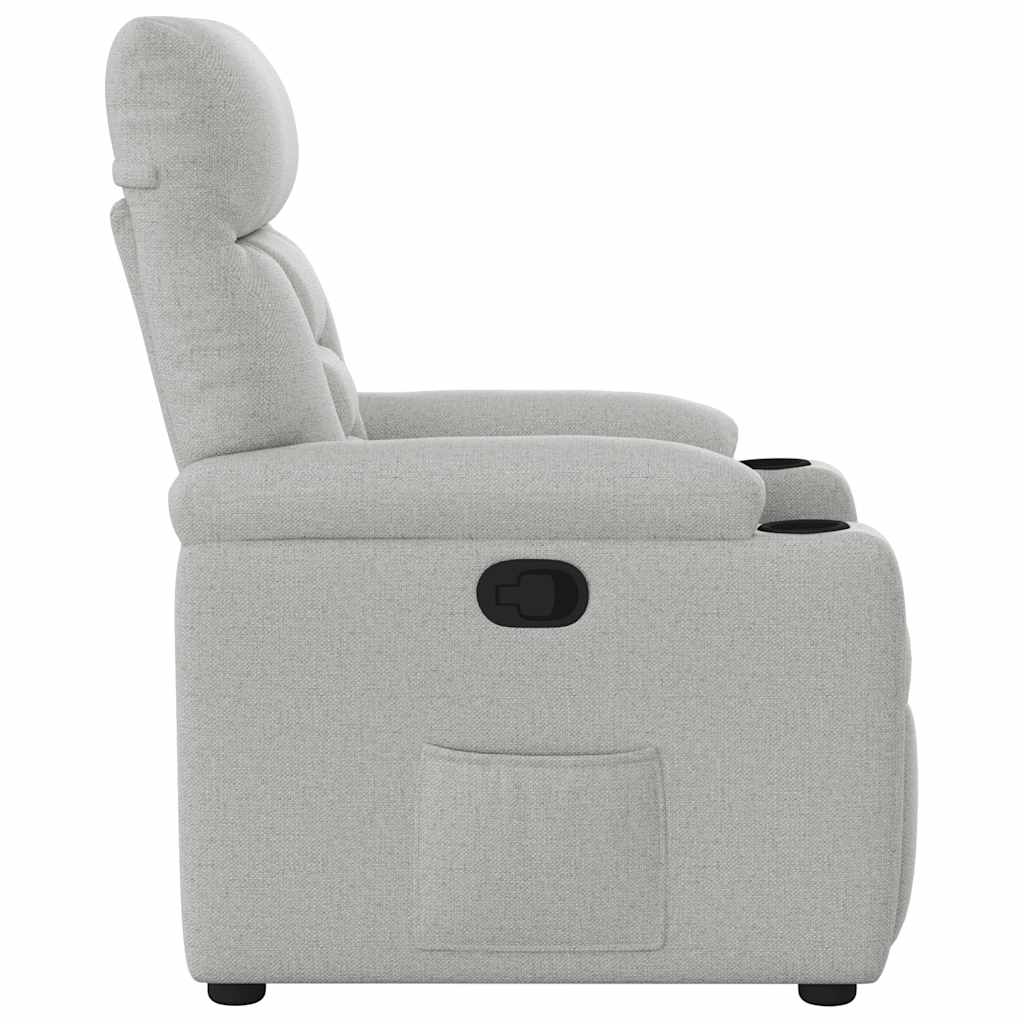 Fauteuil inclinable gris nuage tissu