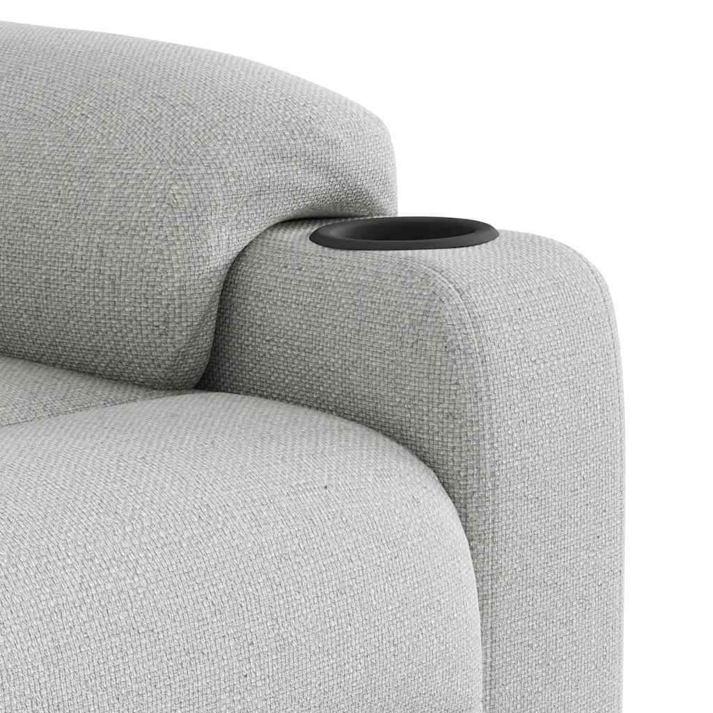 Fauteuil inclinable gris nuage tissu
