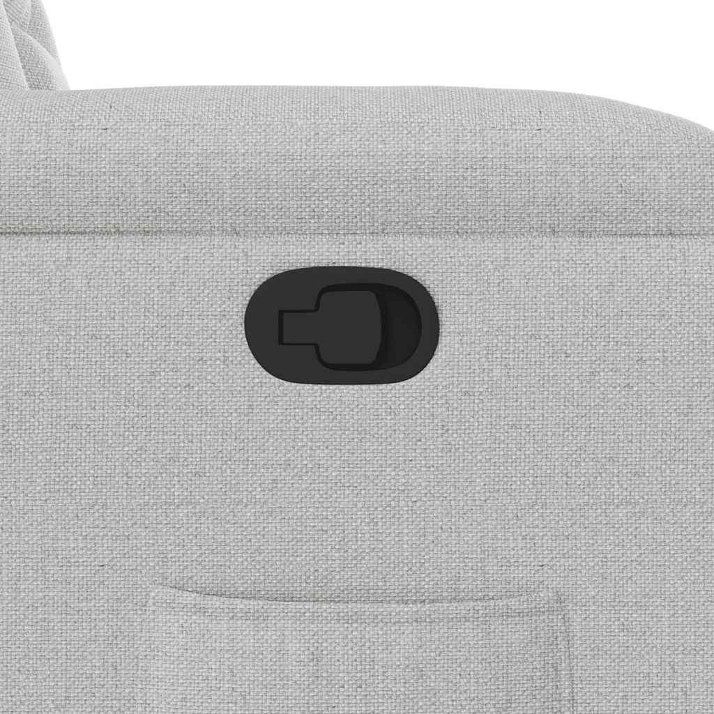 Fauteuil inclinable gris nuage tissu