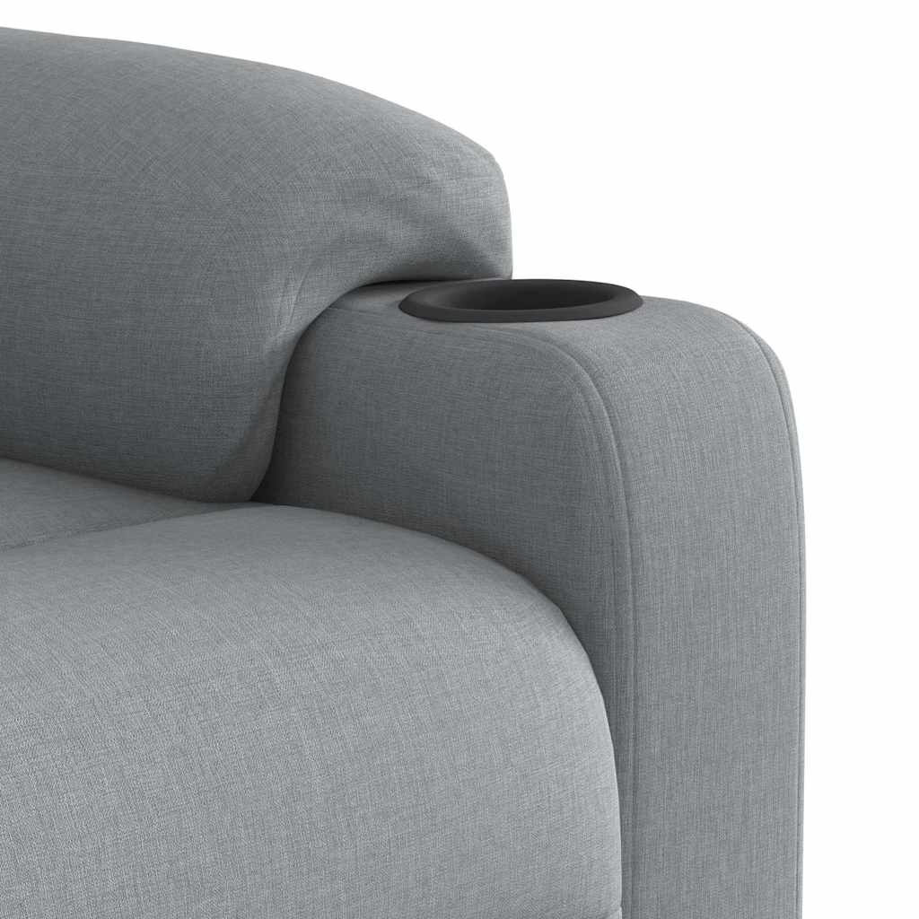 Fauteuil de massage inclinable Gris clair Tissu