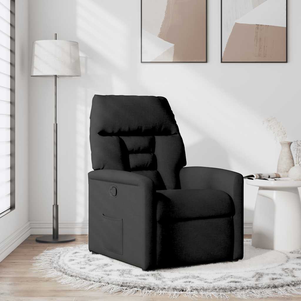 Fauteuil de massage inclinable Noir Tissu - XIOS