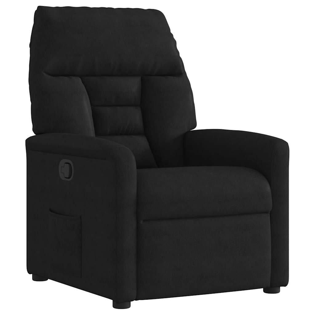 Fauteuil inclinable noir tissu microfibre - XIOS