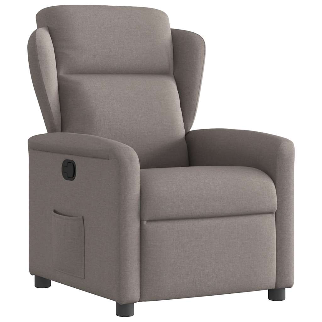 Fauteuil inclinable Taupe Tissu - XIOS