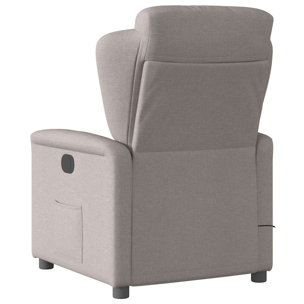 Fauteuil de massage inclinable Taupe Tissu - XIOS