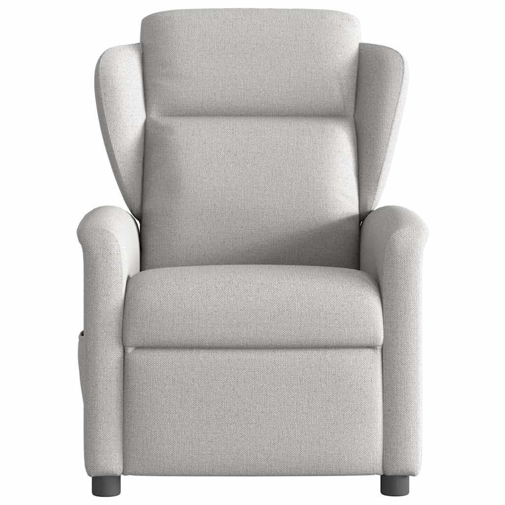 Fauteuil de massage inclinable gris nuage tissu - XIOS