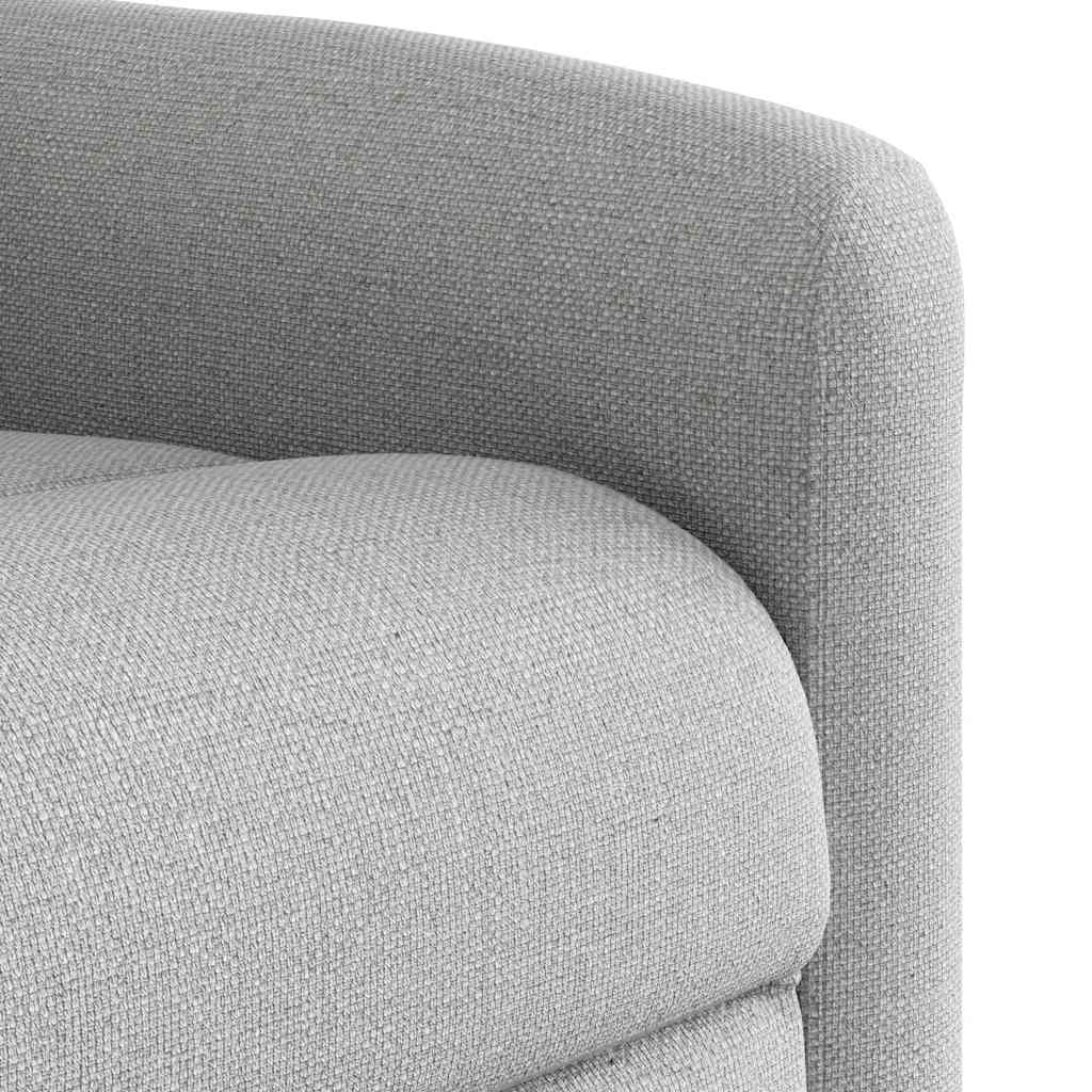 Fauteuil de massage inclinable gris nuage tissu - XIOS