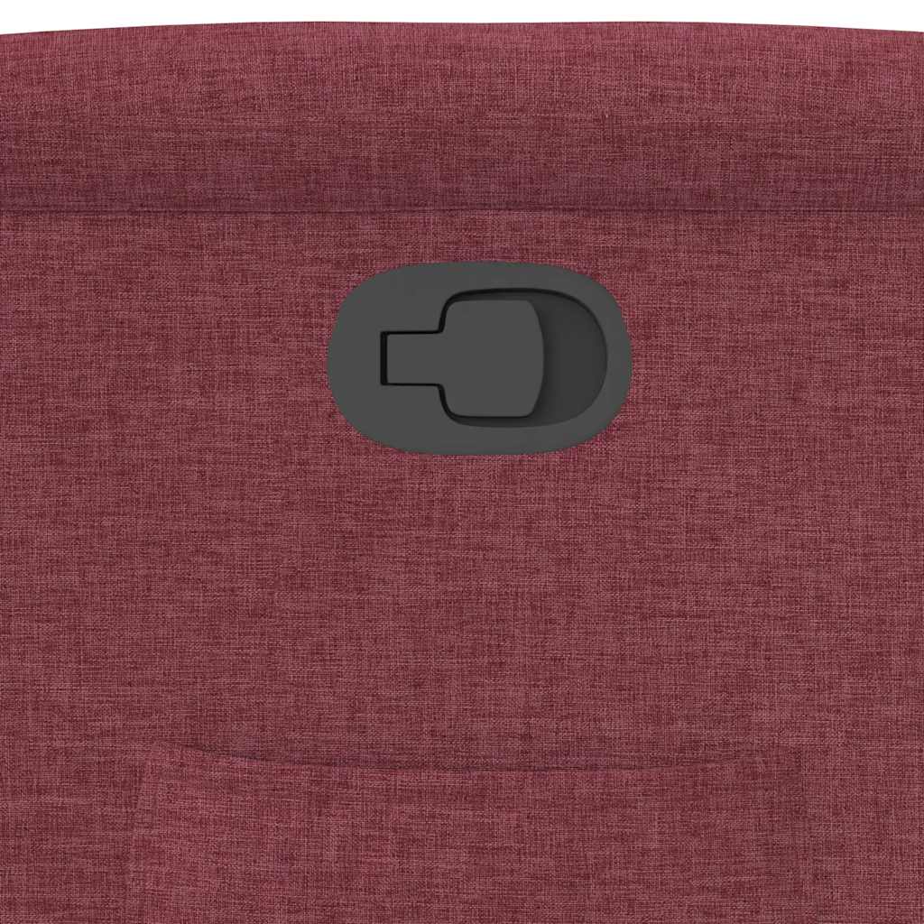 Fauteuil inclinable Rouge bordeaux Tissu - XIOS