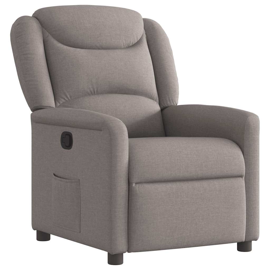 Fauteuil inclinable Taupe Tissu - XIOS