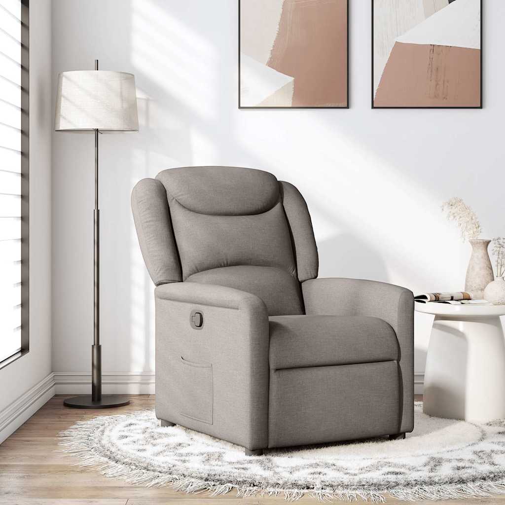 Fauteuil inclinable Taupe Tissu - XIOS