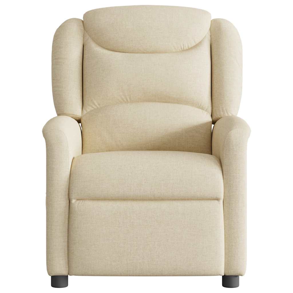 Fauteuil de massage inclinable Crème Tissu - XIOS