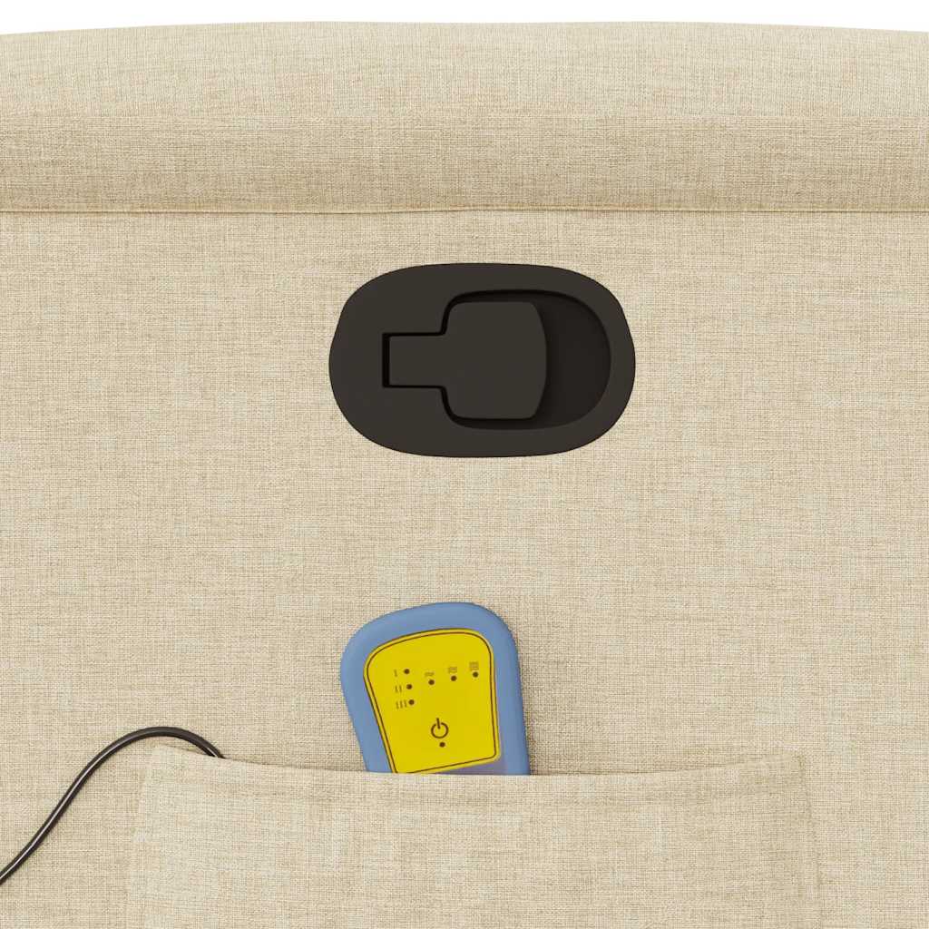 Fauteuil de massage inclinable Crème Tissu - XIOS