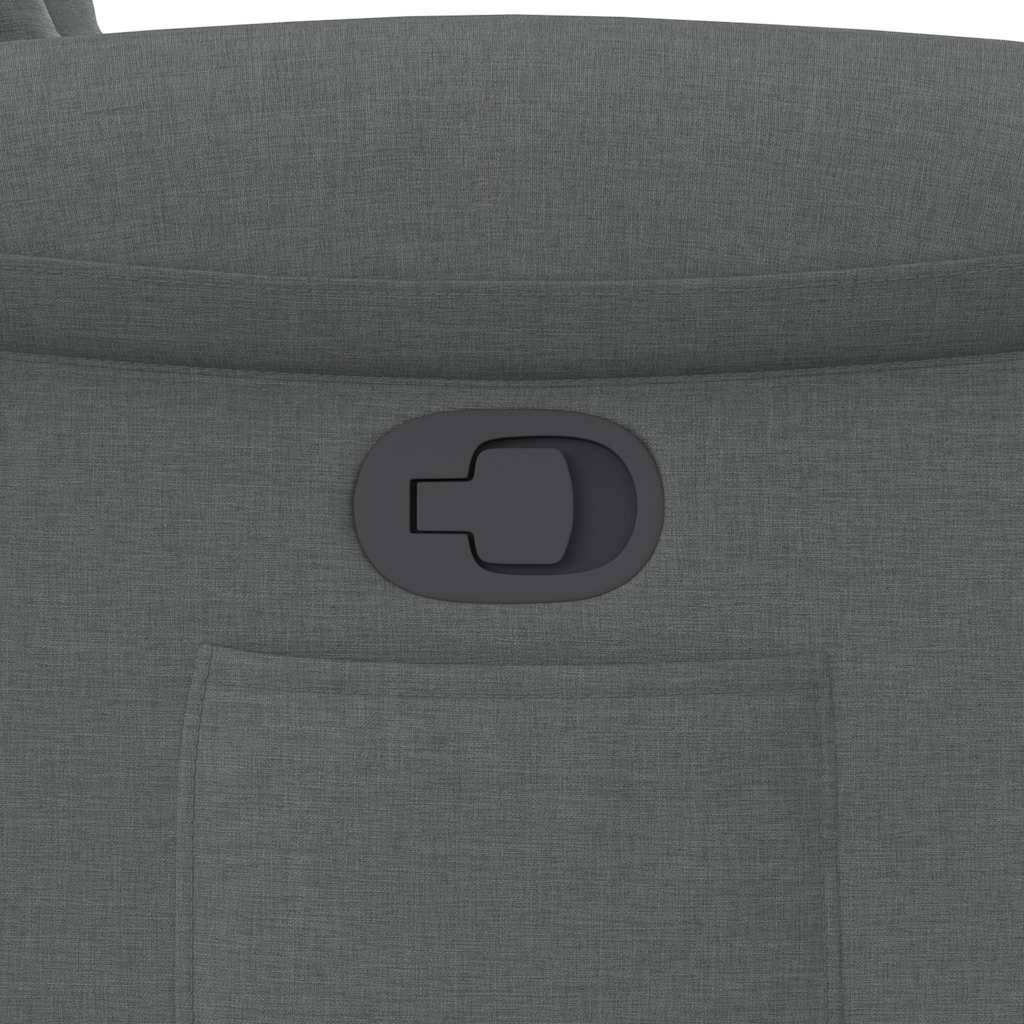Fauteuil inclinable Gris foncé Tissu - XIOS