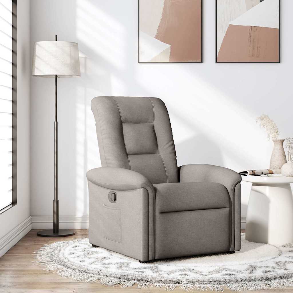 Fauteuil inclinable Taupe Tissu - XIOS