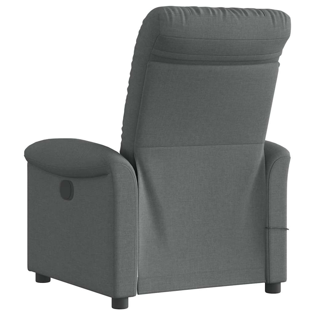 Fauteuil de massage inclinable Gris foncé Tissu - XIOS
