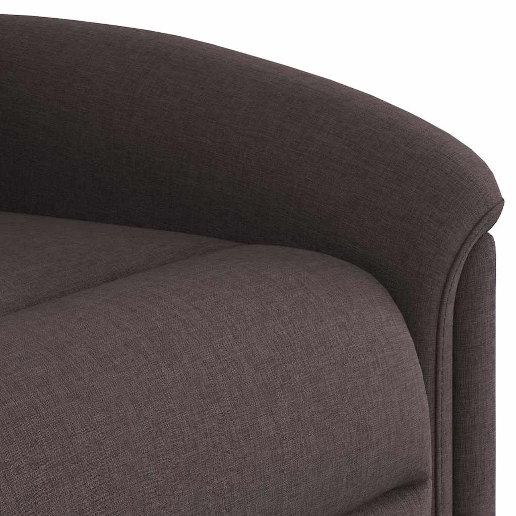 Fauteuil de massage inclinable Marron foncé Tissu - XIOS