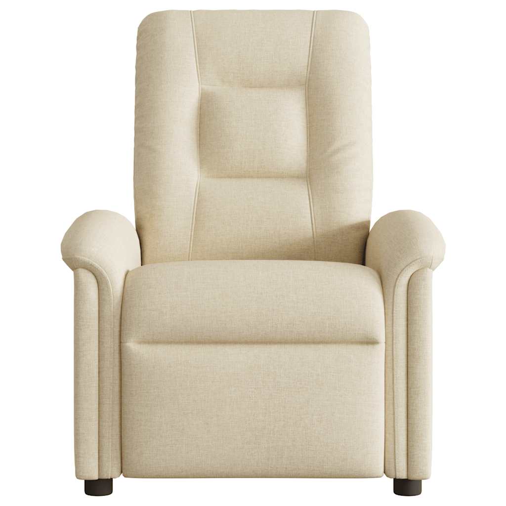 Fauteuil de massage inclinable Crème Tissu - XIOS