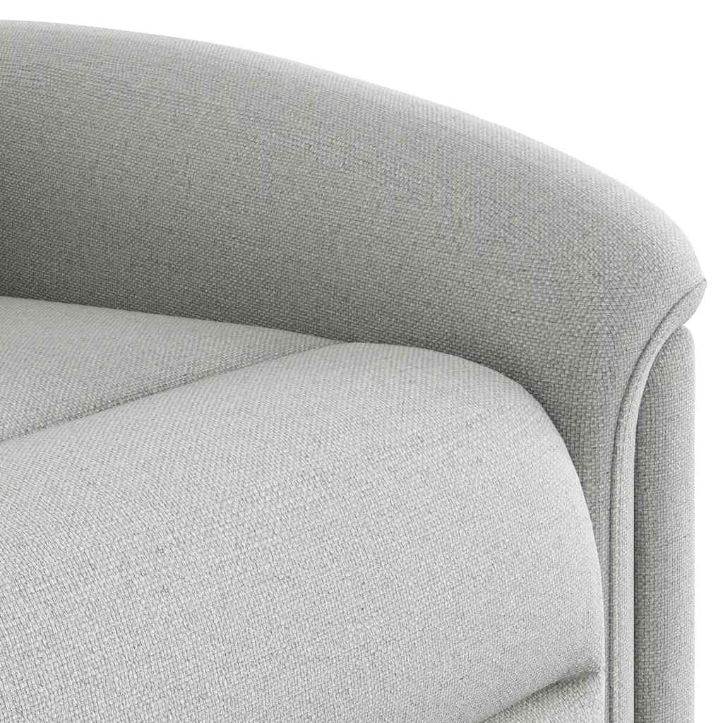 Fauteuil de massage inclinable gris nuage tissu - XIOS