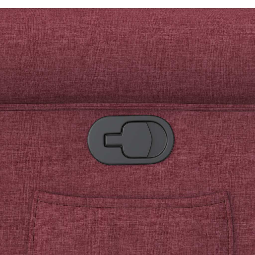 Fauteuil inclinable Rouge bordeaux Tissu - XIOS