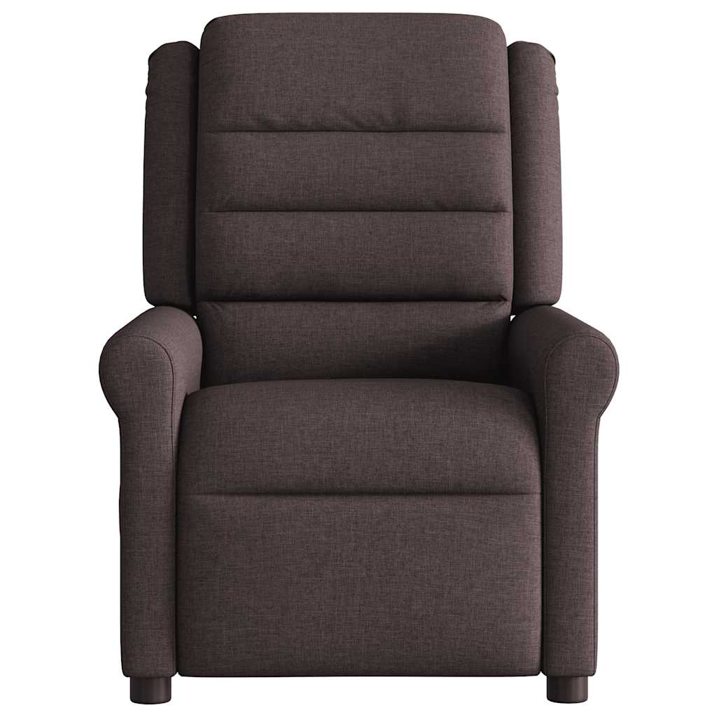 Fauteuil inclinable Marron foncé Tissu - XIOS
