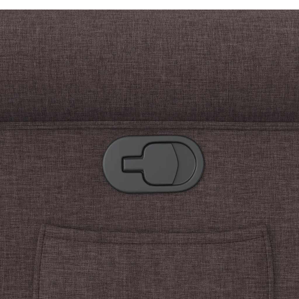 Fauteuil inclinable Marron foncé Tissu - XIOS
