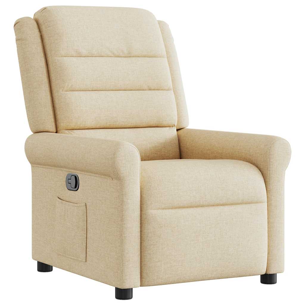 Fauteuil inclinable Crème Tissu - XIOS