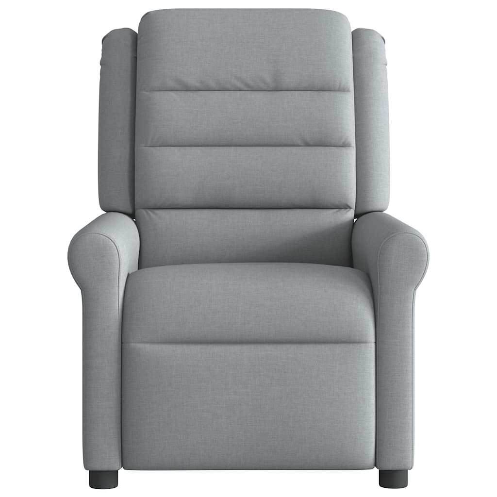 Fauteuil de massage inclinable Gris clair Tissu - XIOS