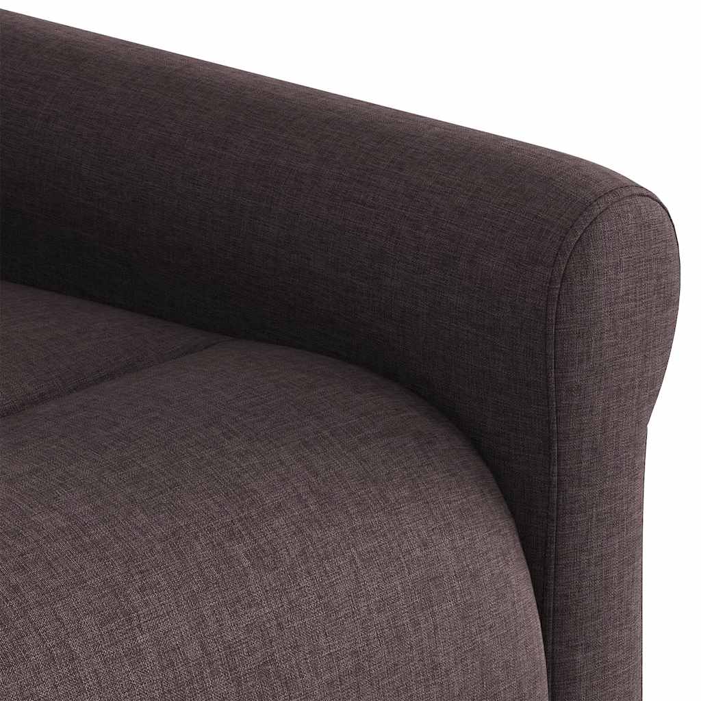 Fauteuil de massage inclinable Marron foncé Tissu - XIOS