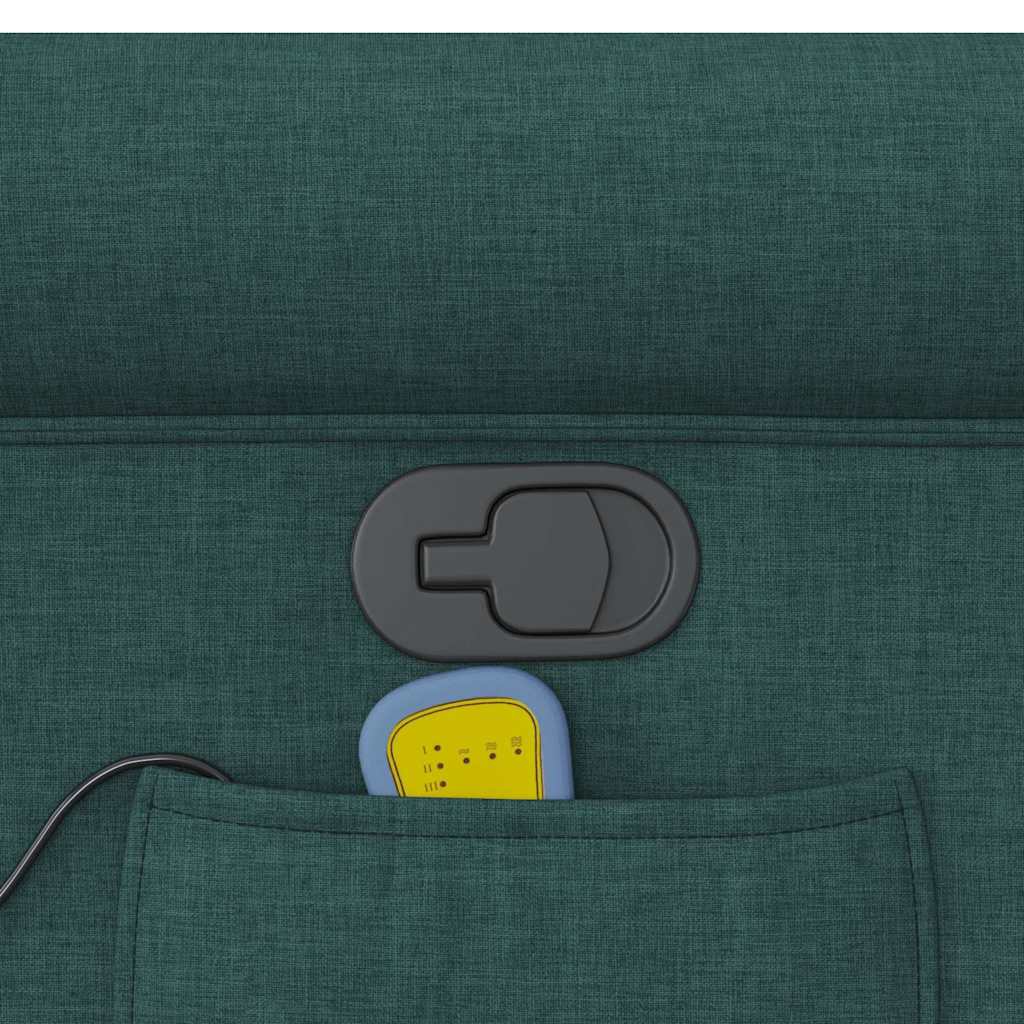 Fauteuil de massage inclinable Vert foncé Tissu - XIOS