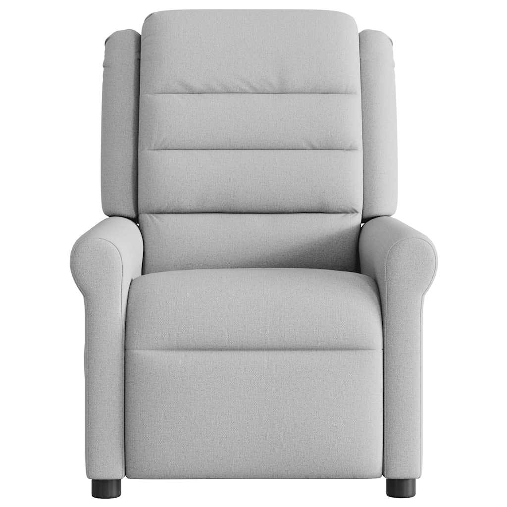 Fauteuil de massage inclinable gris nuage tissu - XIOS