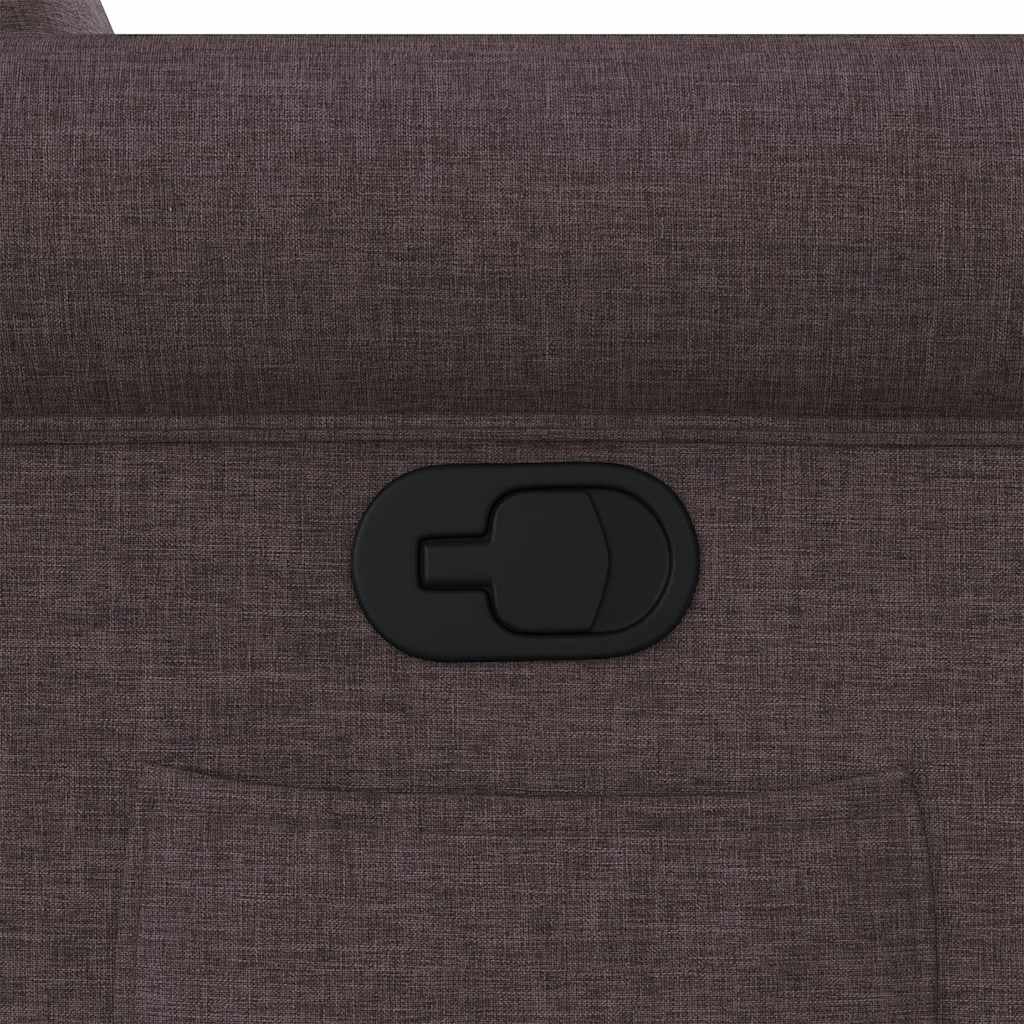 Fauteuil inclinable Marron foncé Tissu - XIOS