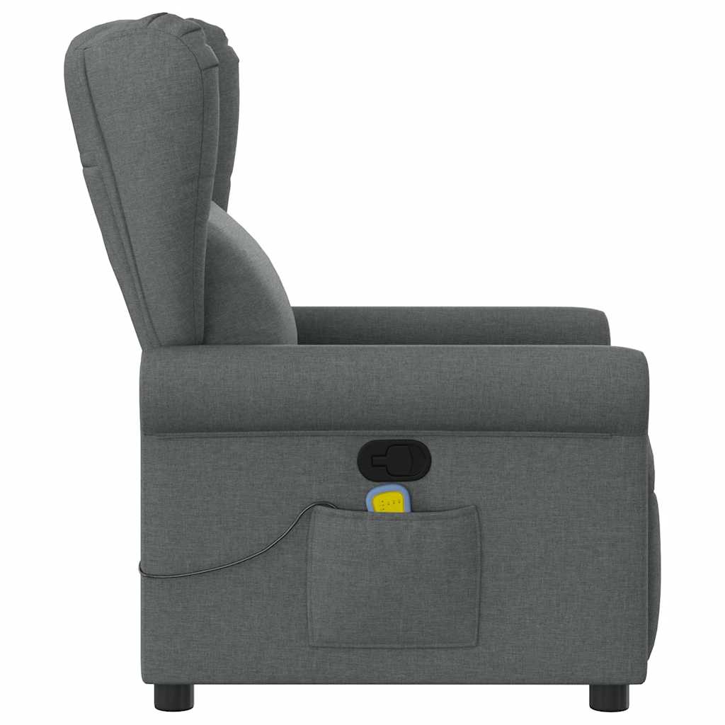 Fauteuil de massage inclinable Gris foncé Tissu - XIOS
