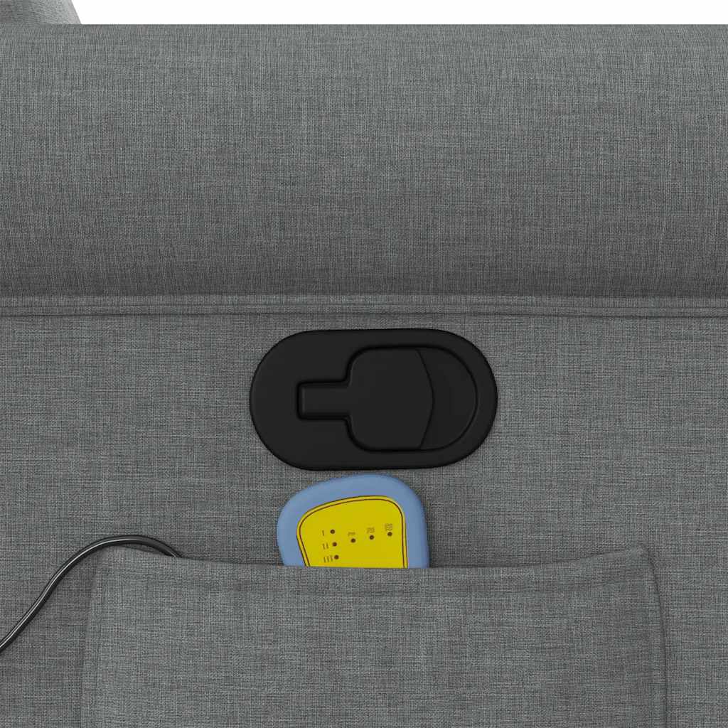 Fauteuil de massage inclinable Gris foncé Tissu - XIOS