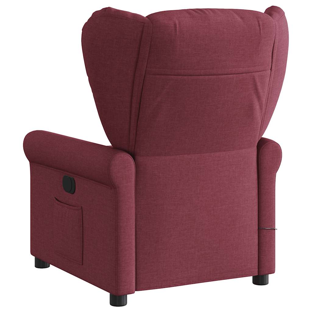 Fauteuil de massage inclinable Rouge bordeaux Tissu - XIOS
