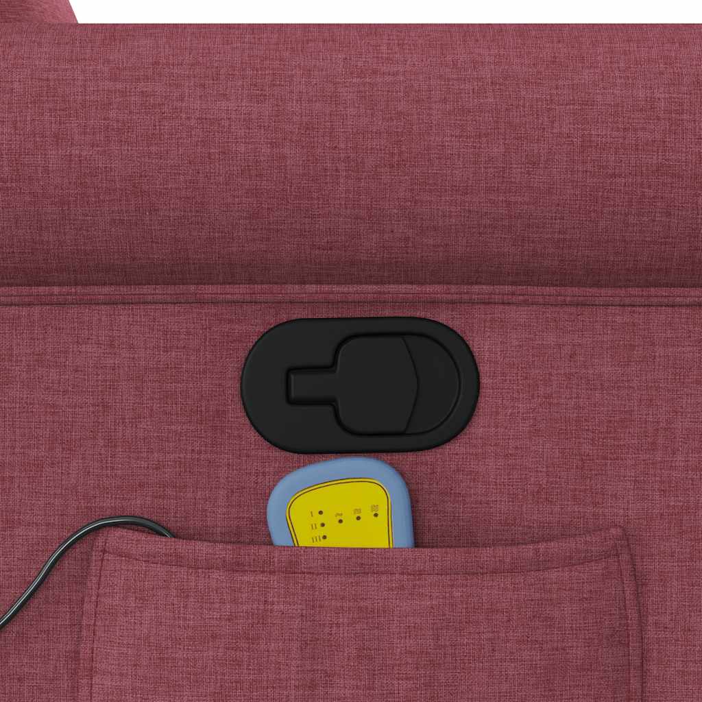 Fauteuil de massage inclinable Rouge bordeaux Tissu - XIOS