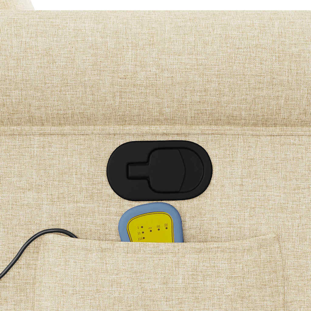 Fauteuil de massage inclinable Crème Tissu - XIOS