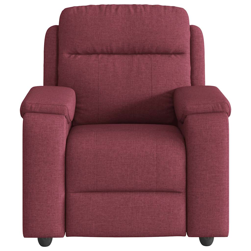 Fauteuil inclinable Rouge bordeaux Tissu - XIOS