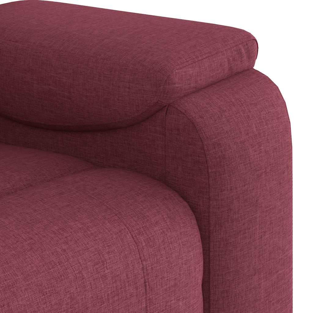 Fauteuil inclinable Rouge bordeaux Tissu - XIOS