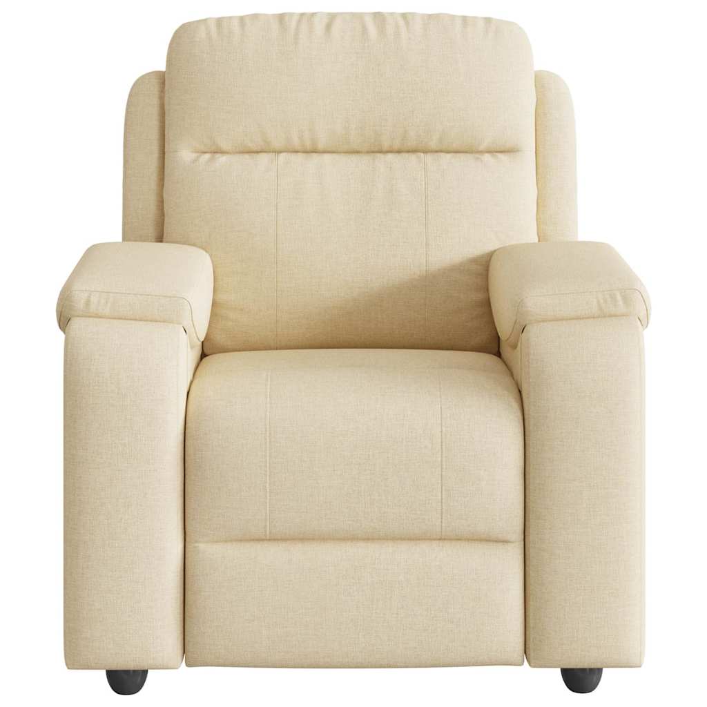 Fauteuil de massage inclinable Crème Tissu - XIOS