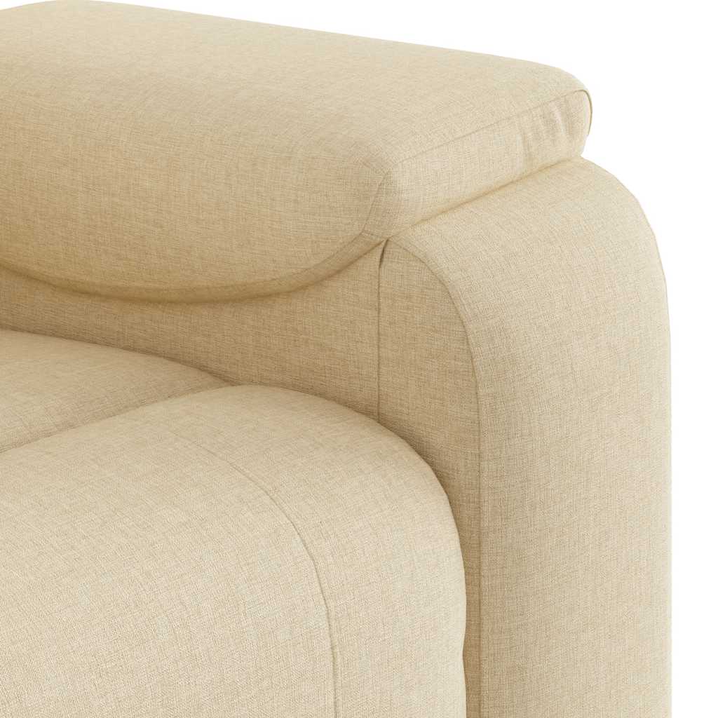 Fauteuil de massage inclinable Crème Tissu - XIOS