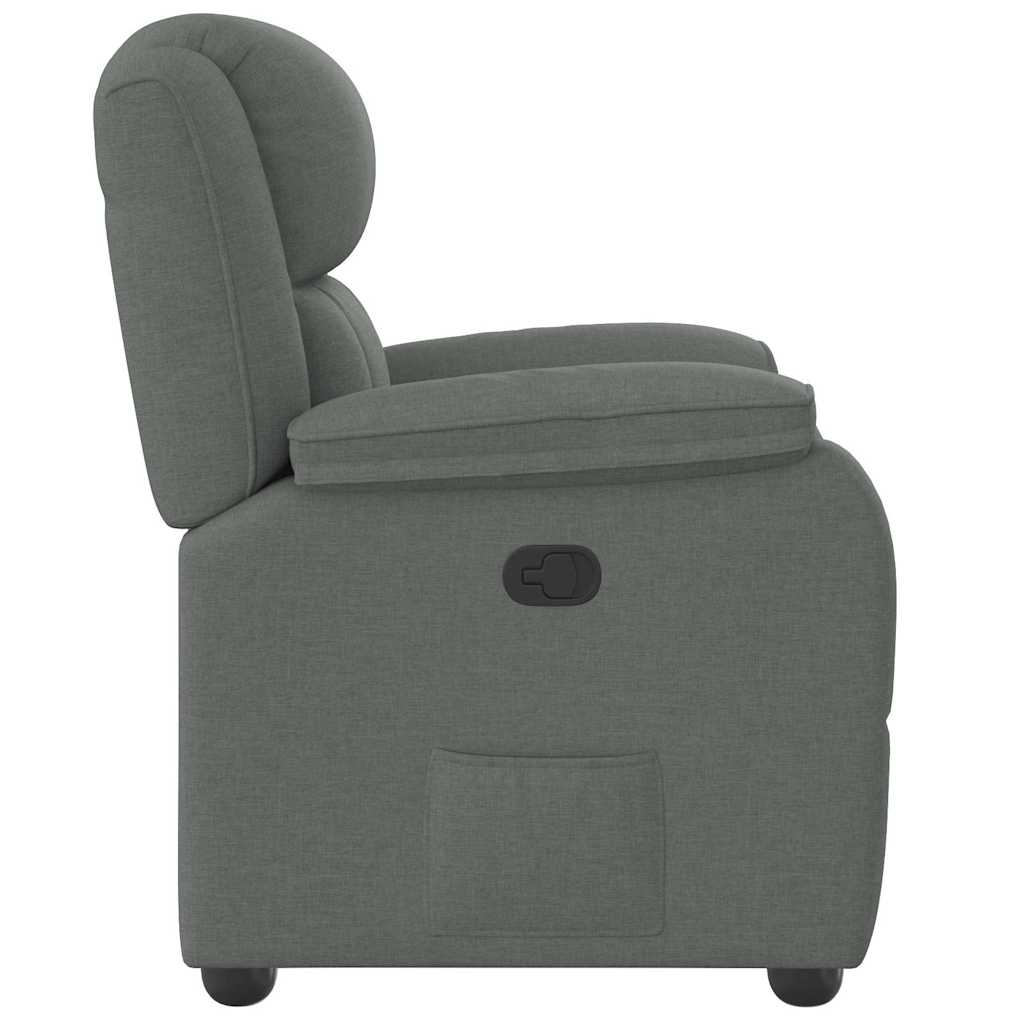 Fauteuil inclinable Gris foncé Tissu - XIOS