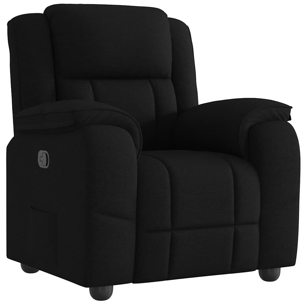 Fauteuil inclinable Noir Tissu