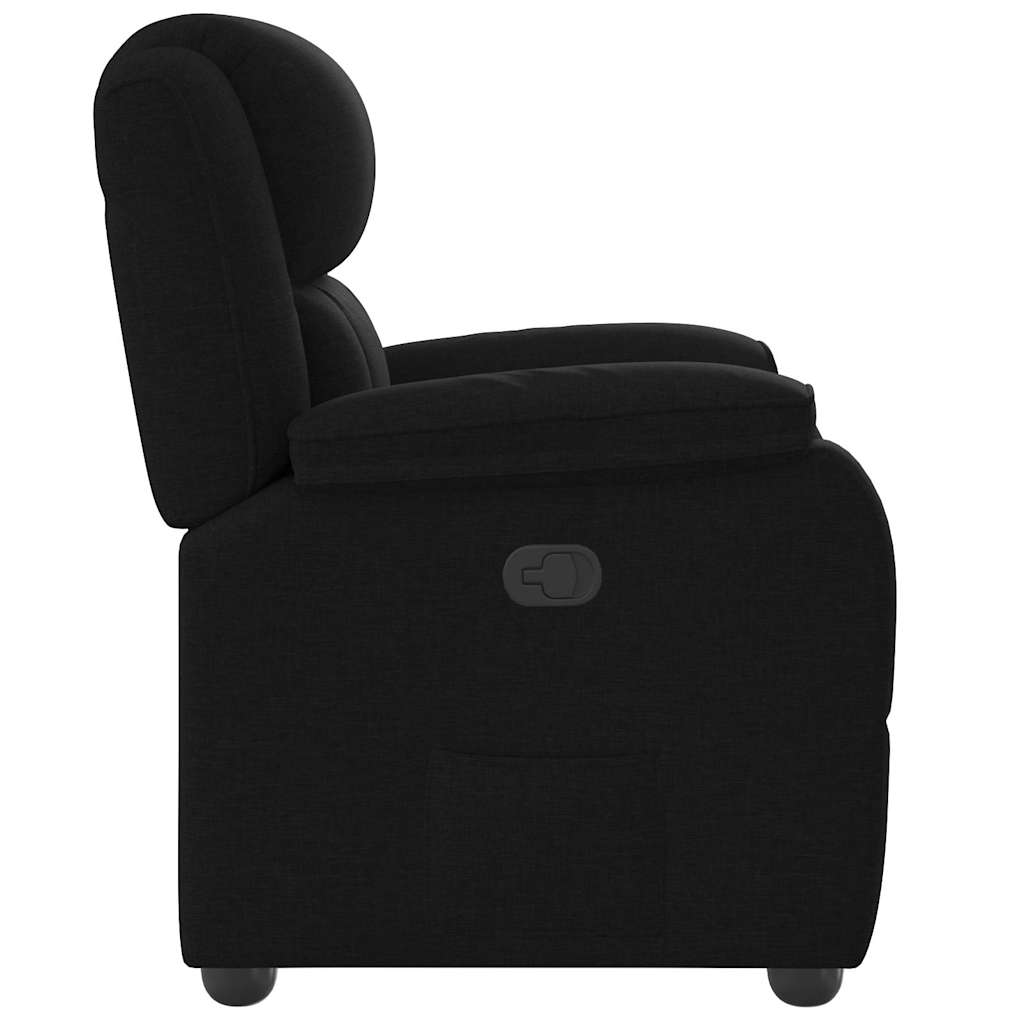 Fauteuil inclinable Noir Tissu