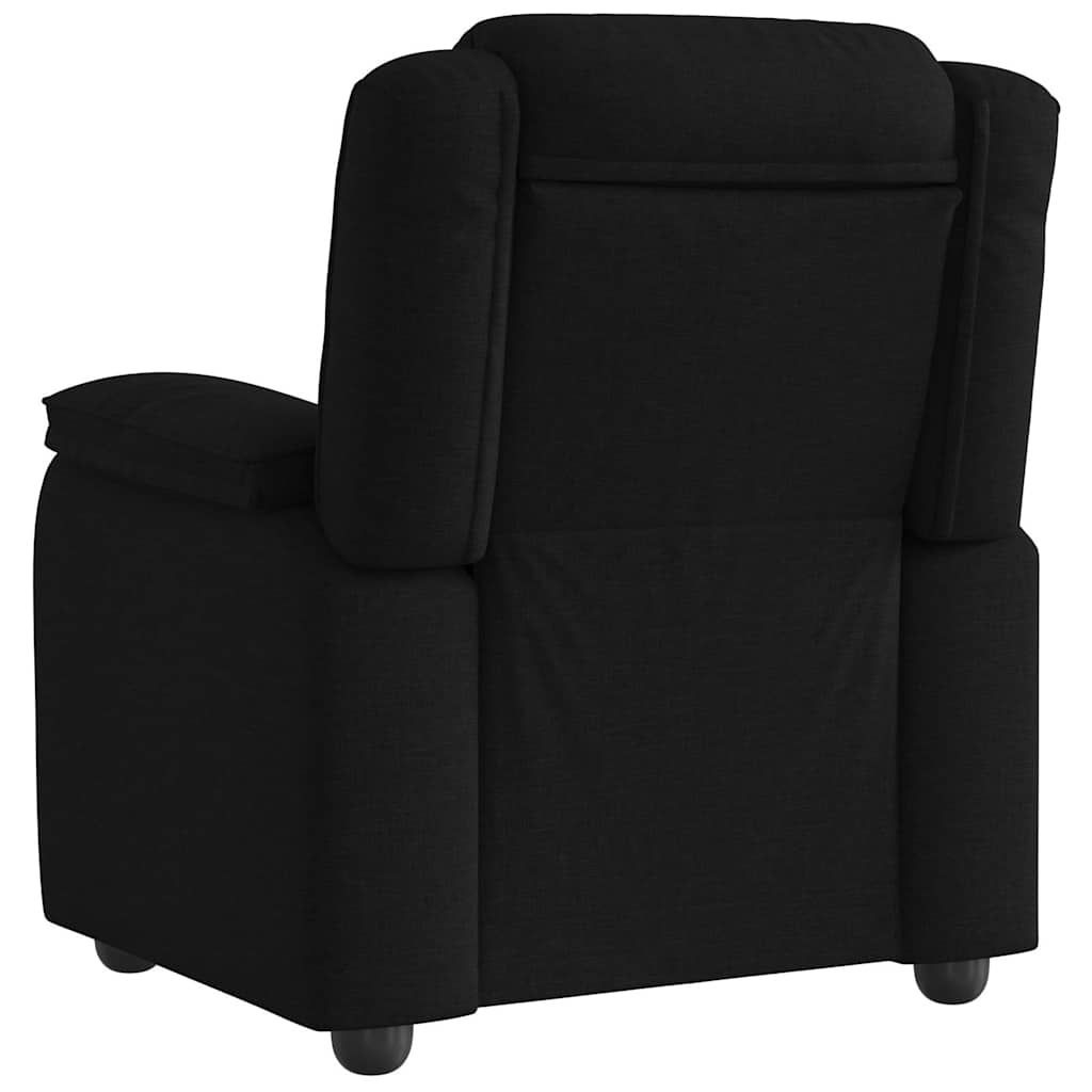 Fauteuil inclinable Noir Tissu