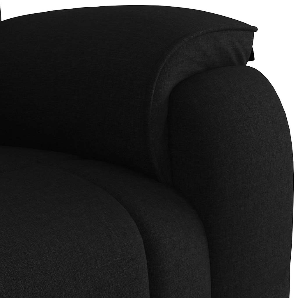 Fauteuil inclinable Noir Tissu