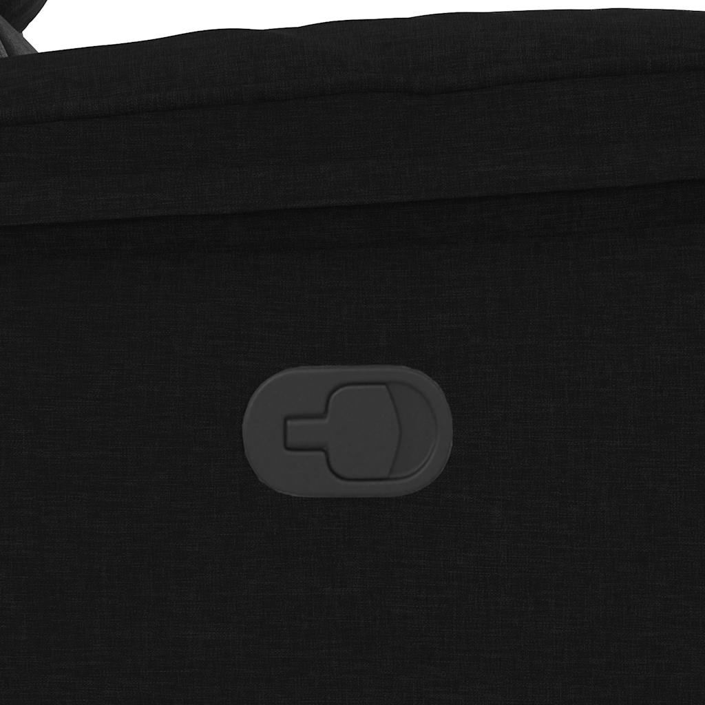 Fauteuil inclinable Noir Tissu