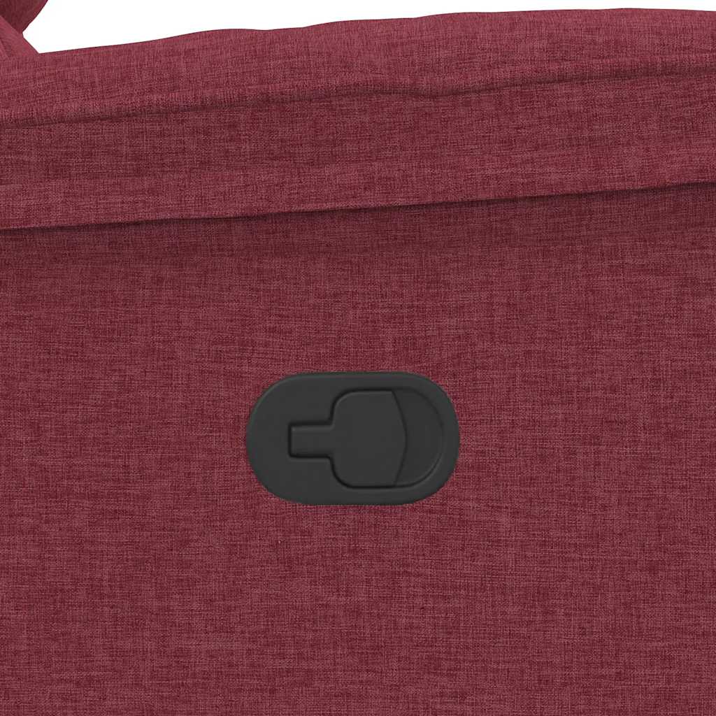 Fauteuil inclinable Rouge bordeaux Tissu - XIOS